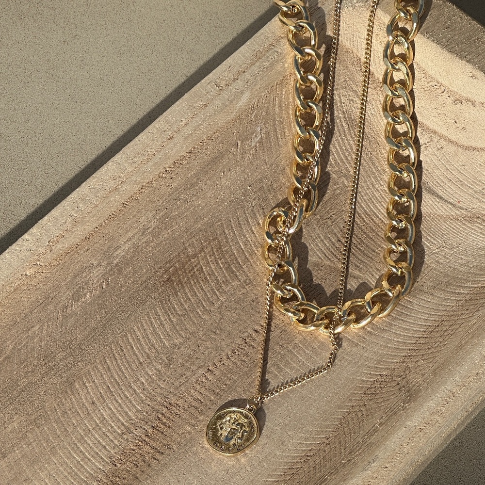 Aurora Gold Layered Statement Necklace
